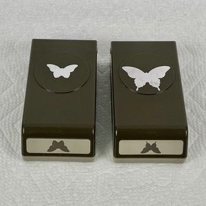 2 Stampin' Up! Butterfly Paper Shaper Punch Craft Scrapbook Card Cutter Punches